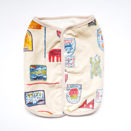 ネパール柄 マイクロフリース ベスト【在庫限り】