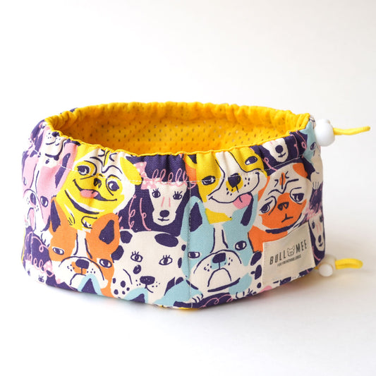 クールスヌード 犬いっぱい イエロー