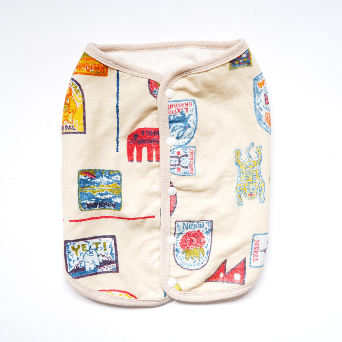 ネパール柄 マイクロフリース ベスト【在庫限り】